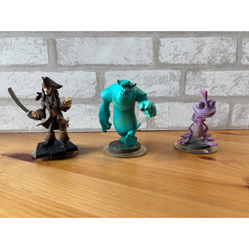 Disney Infinity 1.0 Figure Lot of 3 Sulley, Jack Sparrow, Randall Boggs - Picture 2 of 6